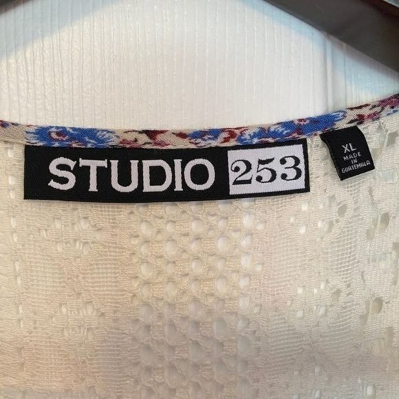 Studio 253 floral printed tank dress women's XL, cotton blend midi - Picture 3 of 14